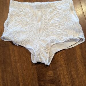 Express White Lace‎ High-Waisted Panties